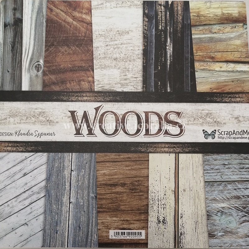 ScrapAndMe Woods sada 5ks 30.5x30.5cm 250g/m2